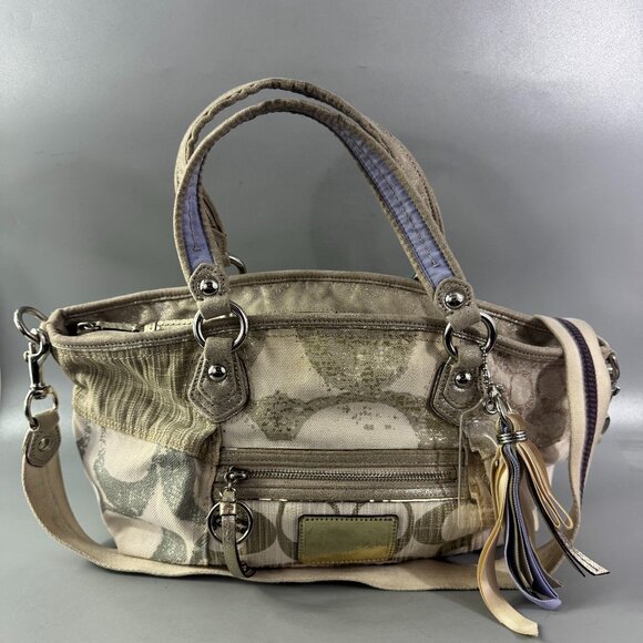 Authentic COACH # 16732 Poppy Patchwork Rocker Tote Satchel /Shoulder Bag - Picture 1 of 14